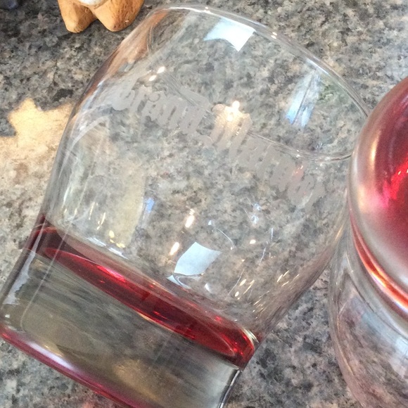 6 Grand Mariner low ball glasses. Ruby flash bar ware made by Libby. Never used. - Picture 5 of 5